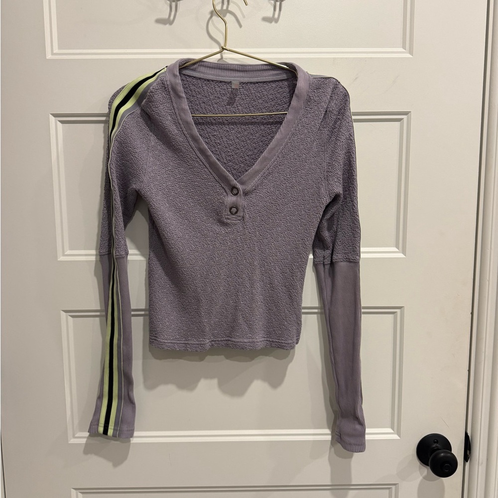 FP Movement by Free People Lavender Long Sleeve Top